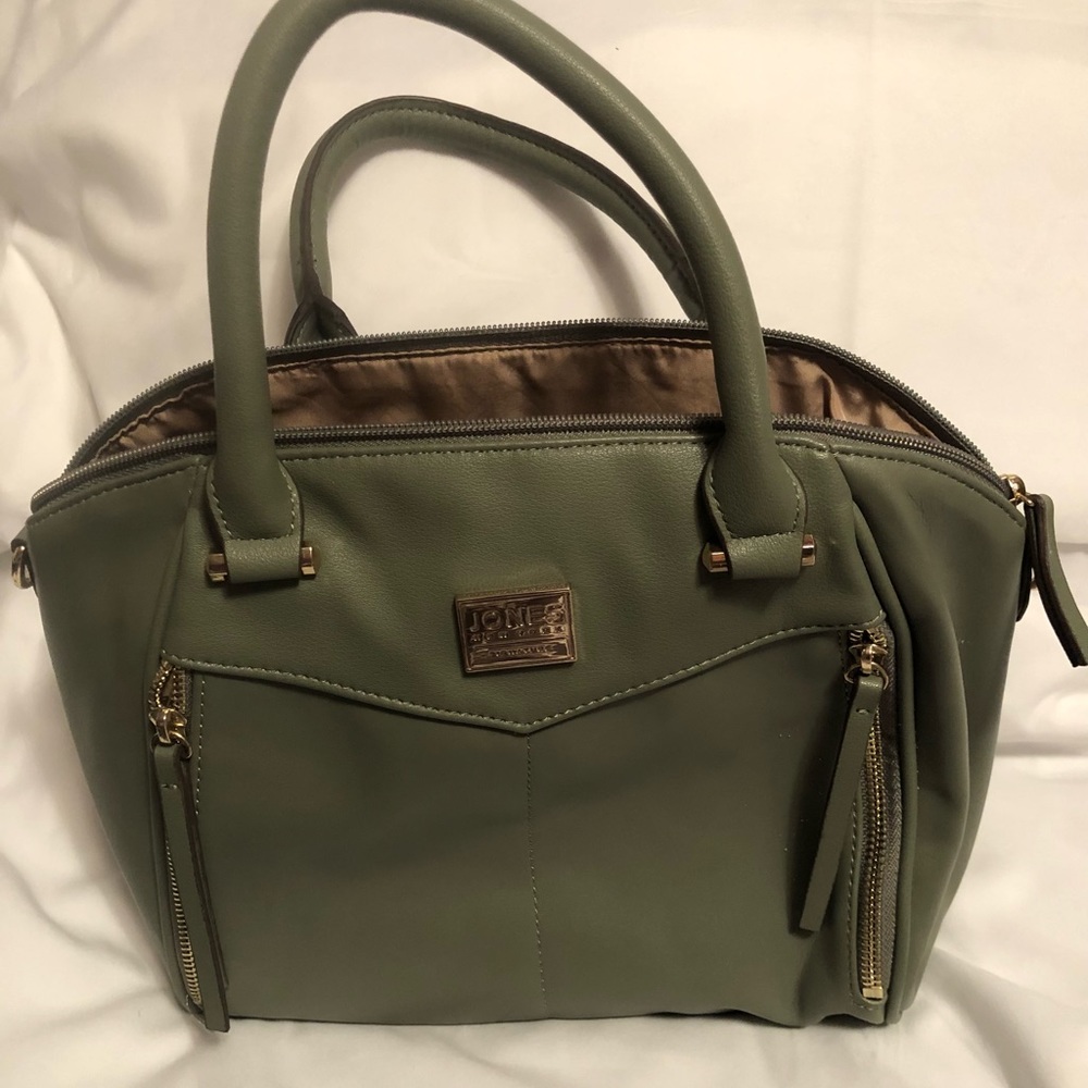 New Jones Ny Signature Beautiful Leather Handbag Gem